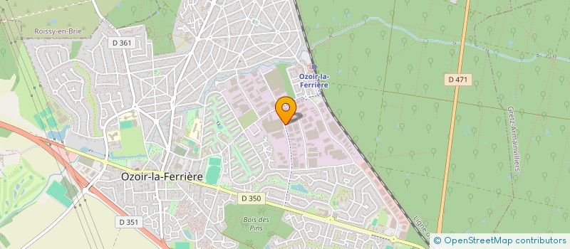 localisation de l'entreprise CDC BETON DECO  OZOIR-LA-FERRIERE