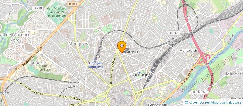localisation de l'entreprise CDC CERTIF à LIMOGES