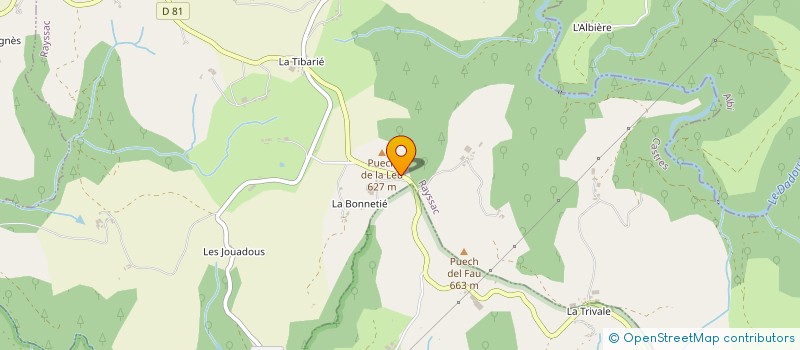 localisation de l'entreprise CDC EVENTS à RAYSSAC