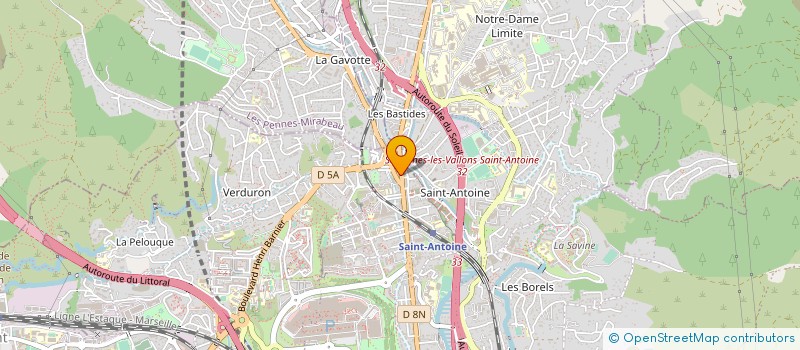 localisation de l'entreprise CDC EVOLUTION DENTAIRE  MARSEILLE