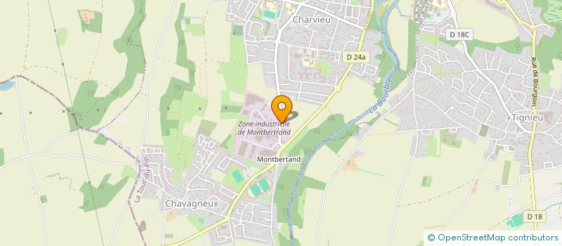 localisation de l'entreprise CDC GROUPE  CHARVIEU-CHAVAGNEUX