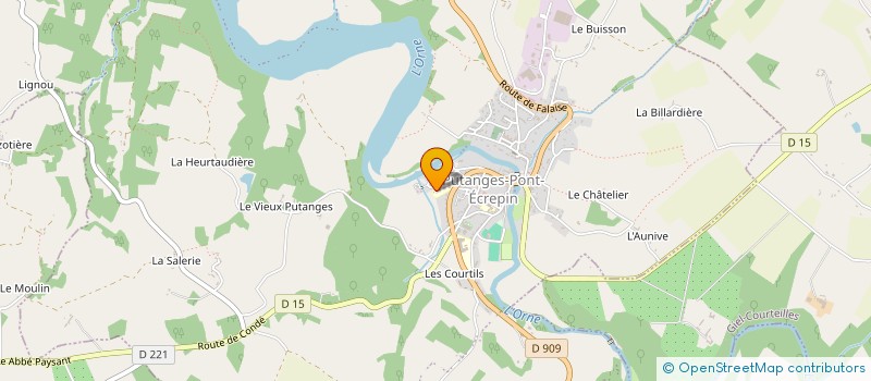 localisation de l'entreprise CDC PN à PUTANGES-LE-LAC