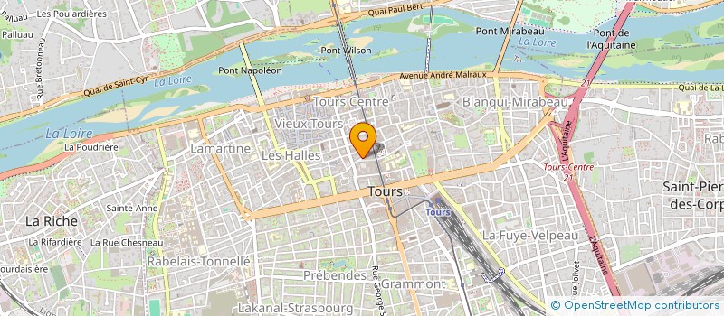 localisation de l'entreprise CDC PROMOTION IMMOBILIERE à TOURS