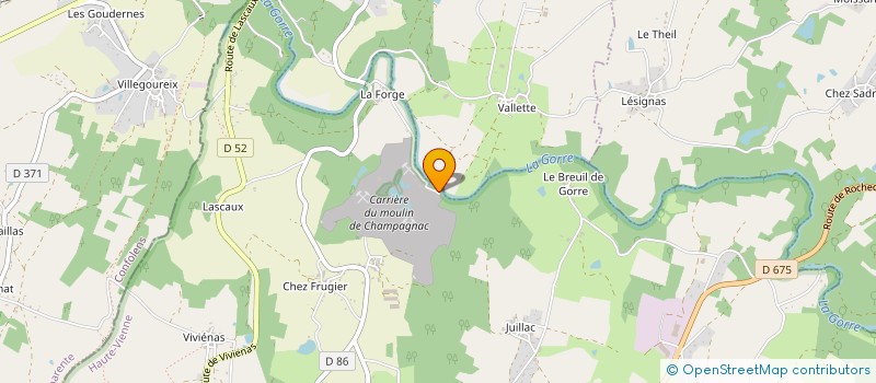 localisation de l'entreprise CDC SE  ROCHECHOUART