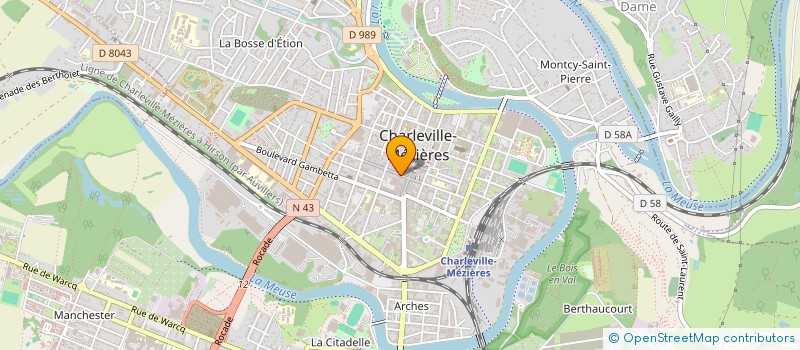 localisation de l'entreprise CDC1 à CHARLEVILLE-MEZIERES