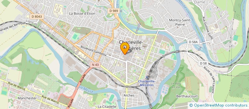 localisation de l'entreprise CDCA  CHARLEVILLE-MEZIERES