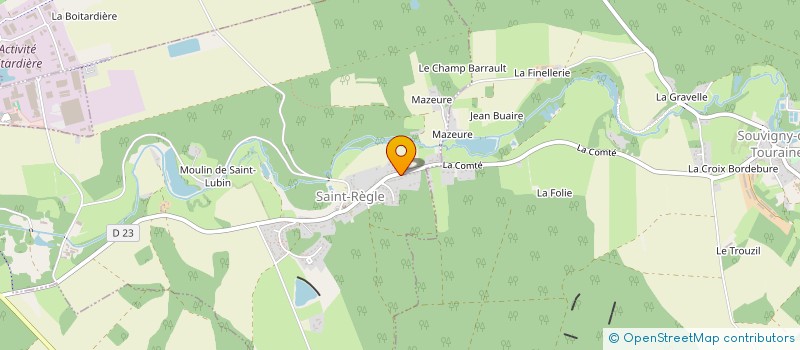 localisation de l'entreprise CDCE  SAINT-REGLE