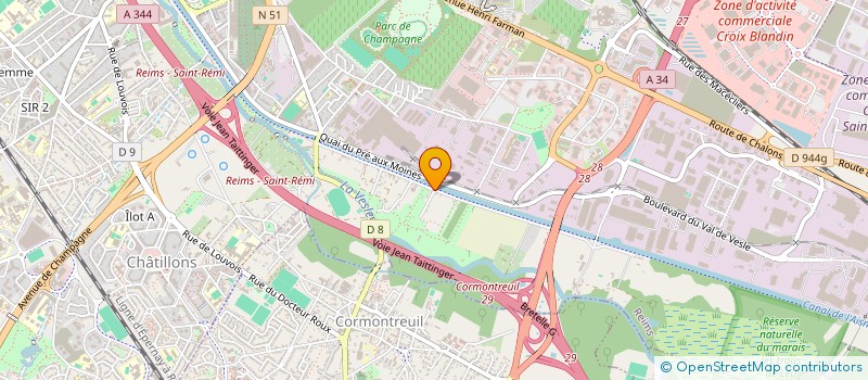 localisation de l'entreprise CDCP  REIMS