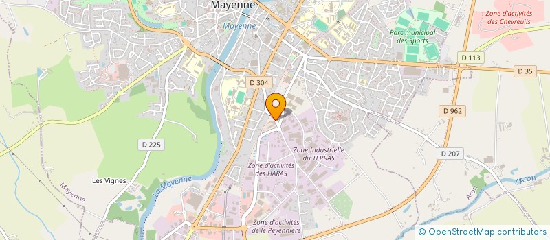 localisation de l'entreprise CDCYL GAMES  MAYENNE