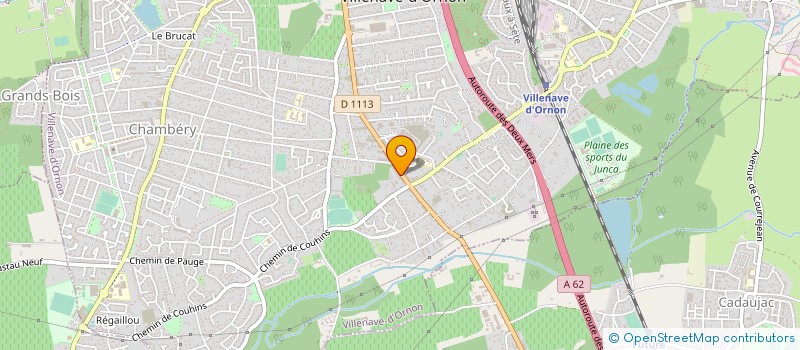 localisation de l'entreprise CDDA  VILLENAVE-D'ORNON