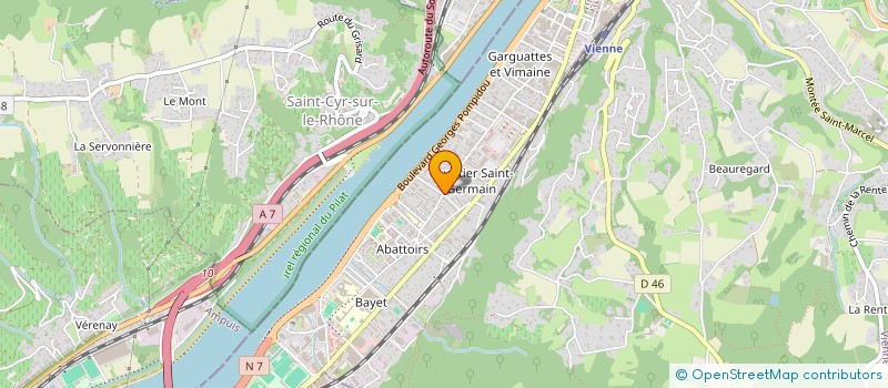 localisation de l'entreprise CDDM RIVE DE GIER  VIENNE