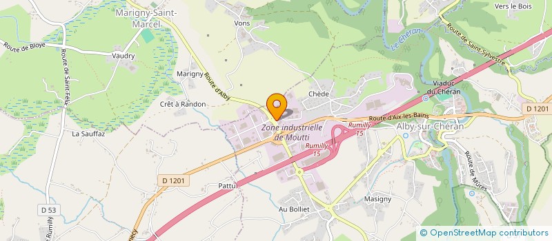 localisation de l'entreprise CDE à ALBY-SUR-CHERAN