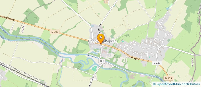 localisation de l'entreprise CDE  FLOGNY-LA-CHAPELLE