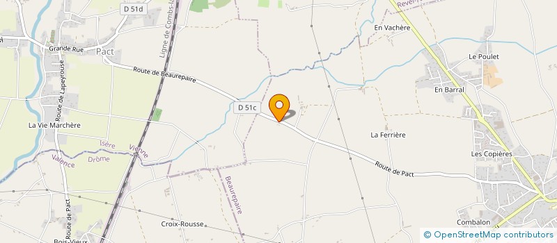 localisation de l'entreprise CDE à BEAUREPAIRE