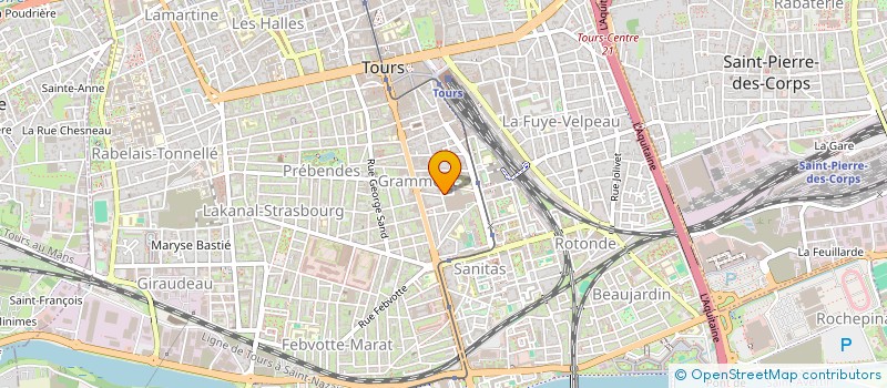 localisation de l'entreprise CDE  TOURS