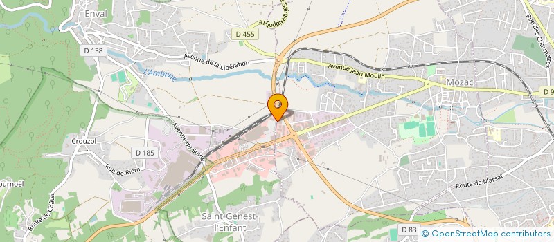 localisation de l'entreprise CDE  MOZAC