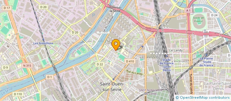 localisation de l'entreprise CDE INDUSTRIES SA à SAINT-OUEN-SUR-SEINE