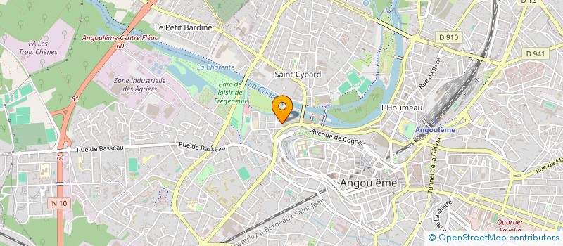 localisation de l'entreprise CDE SARL à ANGOULEME