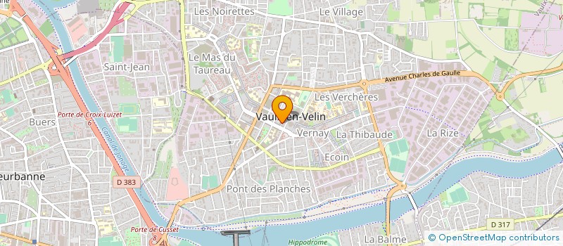 localisation de l'entreprise CDES  VAULX-EN-VELIN