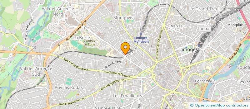 localisation de l'entreprise CDES CONSEIL à LIMOGES