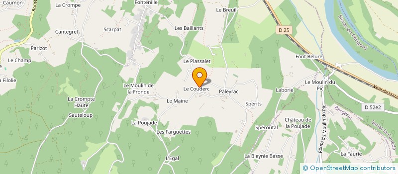 localisation de l'entreprise CDEX IMMO à LE BUISSON-DE-CADOUIN