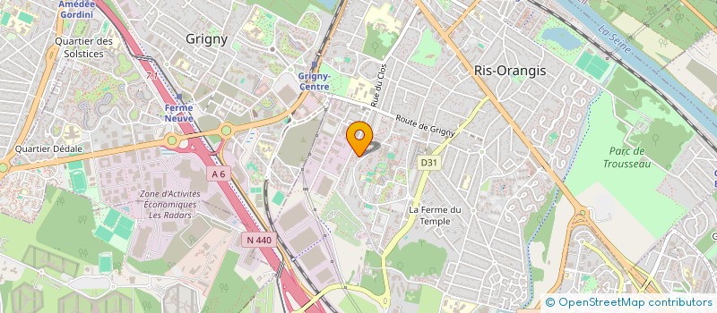 localisation de l'entreprise CDF à RIS-ORANGIS