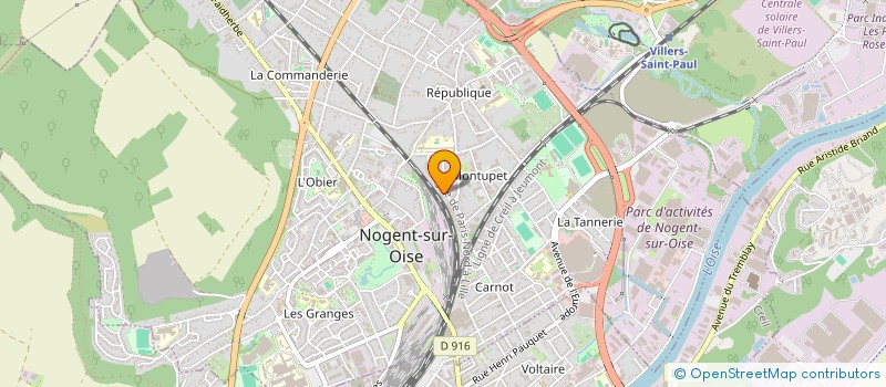 localisation de l'entreprise CDF COUVERTURE à NOGENT-SUR-OISE