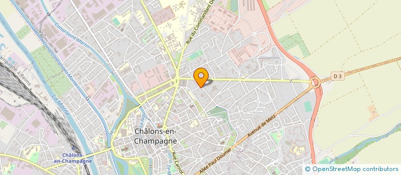 localisation de l'entreprise CDF SOLUTIONS à CHALONS-EN-CHAMPAGNE