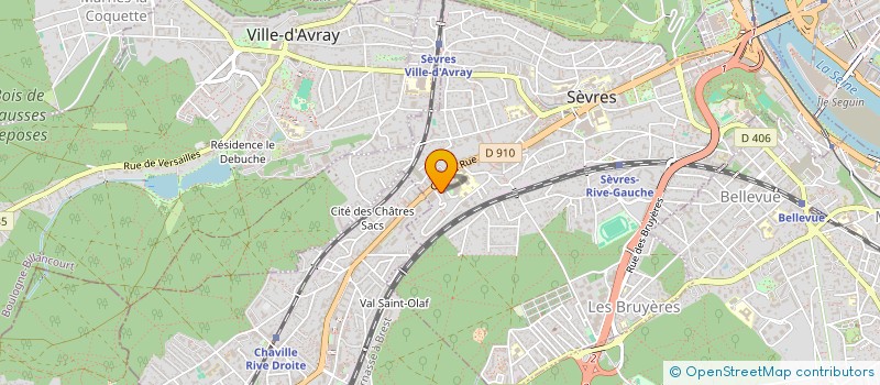localisation de l'entreprise CDF.TORIS à SEVRES
