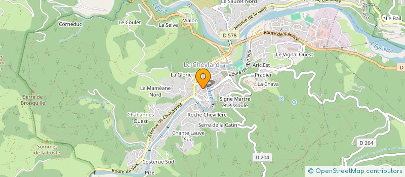 localisation de l'entreprise CDFD à LE CHEYLARD
