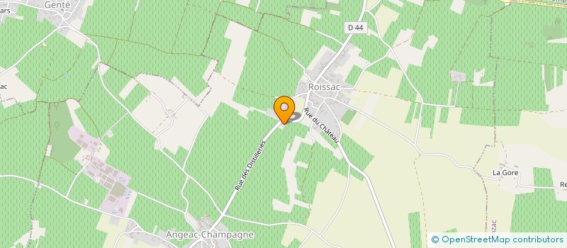 localisation de l'entreprise CDFG à ANGEAC-CHAMPAGNE