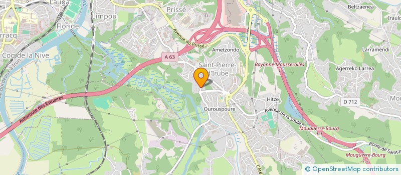 localisation de l'entreprise CDFI IMMO  SAINT-PIERRE-D'IRUBE