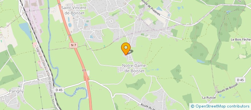 localisation de l'entreprise CDG 62  NOTRE-DAME-DE-BOISSET