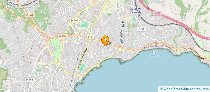 localisation de l'entreprise CDG  LA CIOTAT