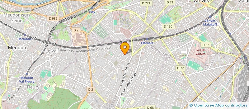 localisation de l'entreprise CDG HOLDING à CLAMART