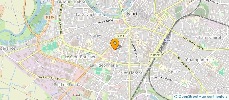 localisation de l'entreprise CDGE à NIORT