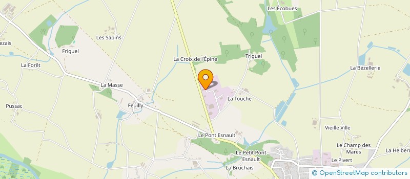 localisation de l'entreprise CDH à GUEMENE-PENFAO