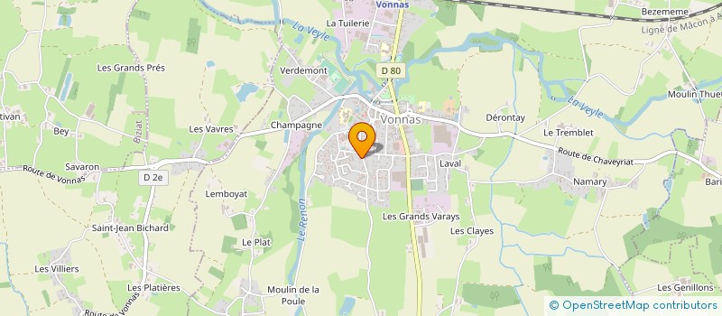 localisation de l'entreprise CDH à VONNAS