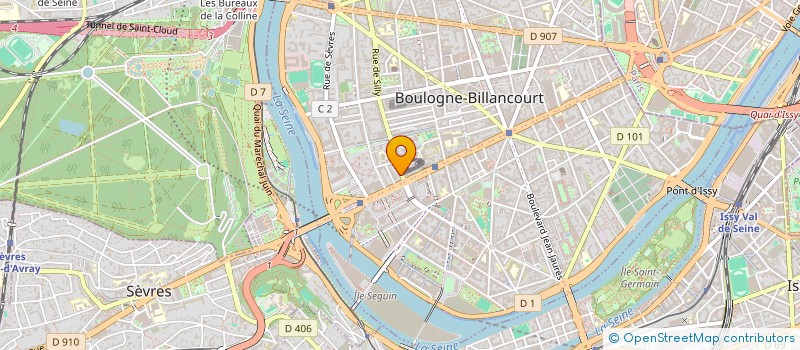 localisation de l'entreprise CDH COURTAGE à BOULOGNE-BILLANCOURT