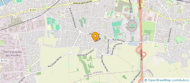 localisation de l'entreprise CDH IMMOBILIER  DECINES-CHARPIEU