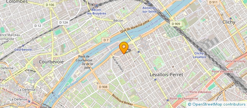 localisation de l'entreprise CDH INVEST à LEVALLOIS-PERRET