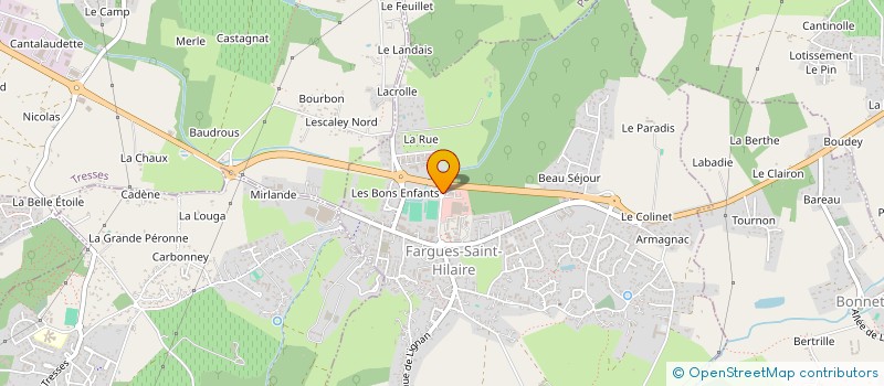 localisation de l'entreprise CDHG  FARGUES-SAINT-HILAIRE