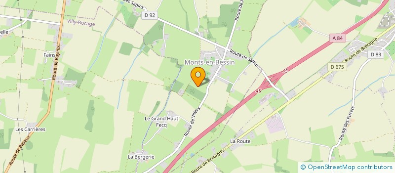 localisation de l'entreprise CDHL INVESTISSEMENTS  MONTS-EN-BESSIN