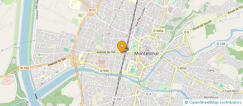 localisation de l'entreprise CDI A & M à MONTELIMAR