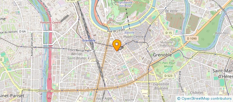 localisation de l'entreprise CDI AGENCEMENTS à GRENOBLE