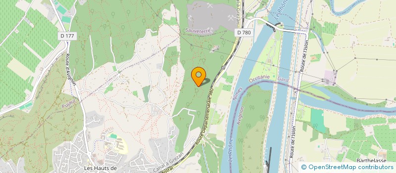 localisation de l'entreprise CDI - CONSEILS EN RENOVATION ENERGETIQUE ET DIAGNOSTICS IMMOBILIERS  VILLENEUVE-LES-AVIGNON