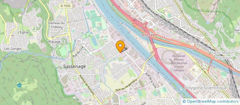 localisation de l'entreprise CDI INDUSTRIE  SASSENAGE