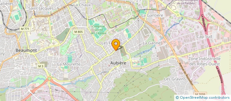localisation de l'entreprise CDI PILATES & WELLNESS à AUBIERE