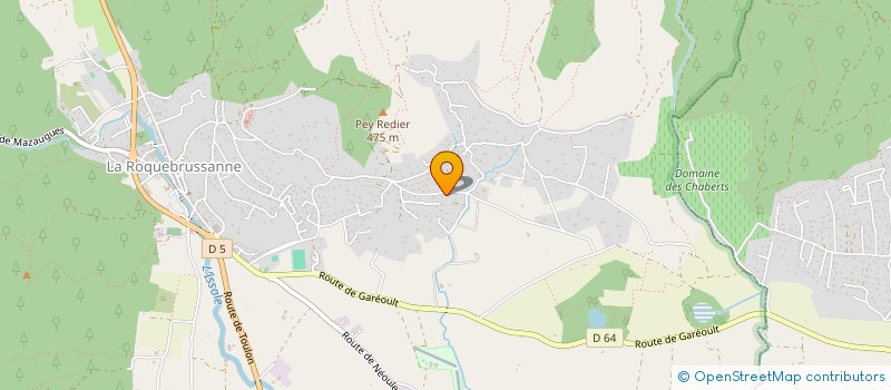 localisation de l'entreprise CDIAGS +  LA ROQUEBRUSSANNE