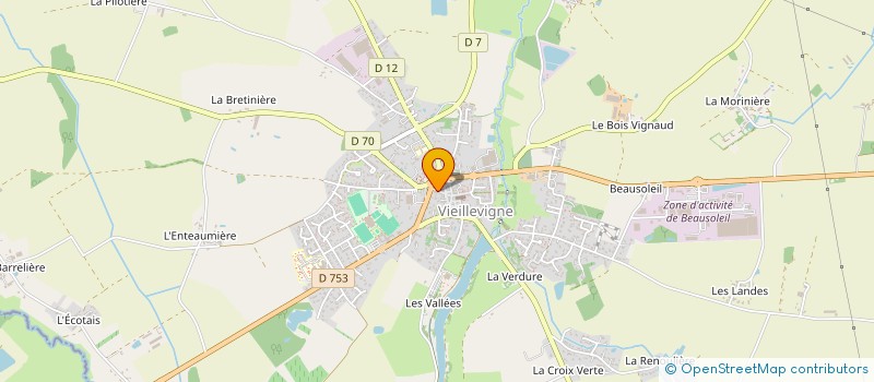 localisation de l'entreprise CDIMAT  VIEILLEVIGNE